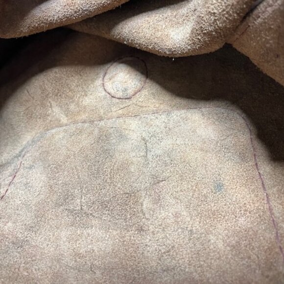 VTG Large Light Brown Leather Satchel Shoulder Messenger Adjustable Handbag - Picture 16 of 16